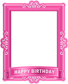 anniversaire femme Photo frame effect