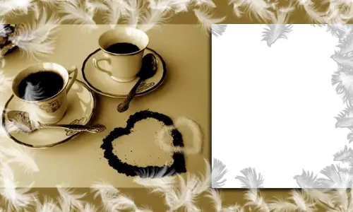 Molduras fotos. Café para casal