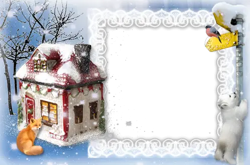 Fun Winter Frame Photo frames. Happy winter