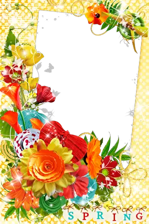Spring Photo Frames Photo frames. Spring colors