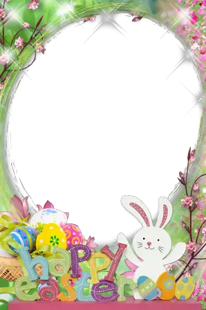 Photo frames. Easter rabbit