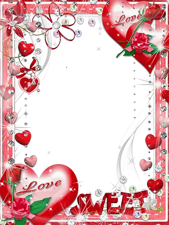 Marcos de fotos. Brillante sentimiento de amor
