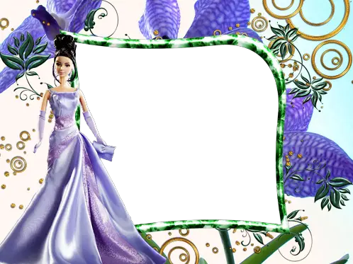 Photo frame - Barbie in the evening dress