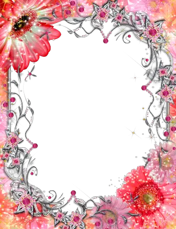 Photo frame - Beautiful red flowers
