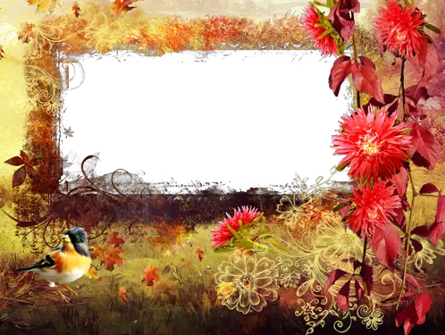 Photo frame - Bright colors of autumn