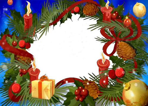 Photo frame - Christmas garland for you