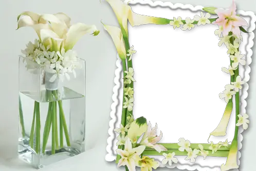 Photo frame - Delicate flowers