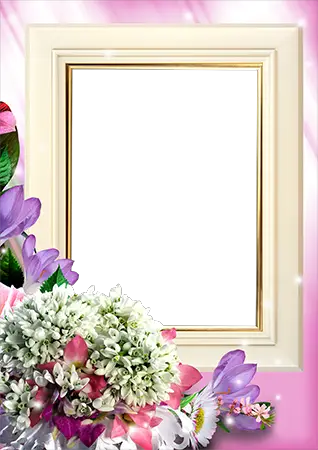 Photo frame - First Spring flowers