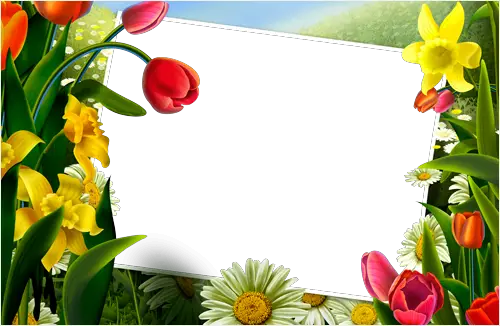Photo frame - Lost in flowers