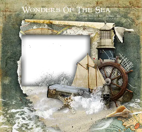 Photo frame - Great traveller. Wonders of the sea