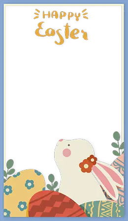 Фоторамка - Happy Easter illustration photo frame