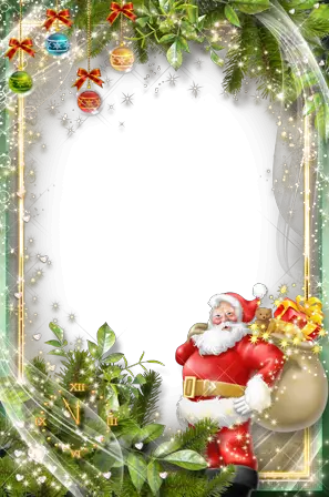 Foto rāmji - Laimīgs Santa