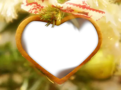 Photo frame - Heart form cookie