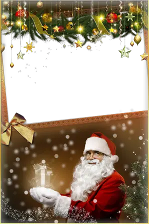 Photo frame - In the Santa's good hands