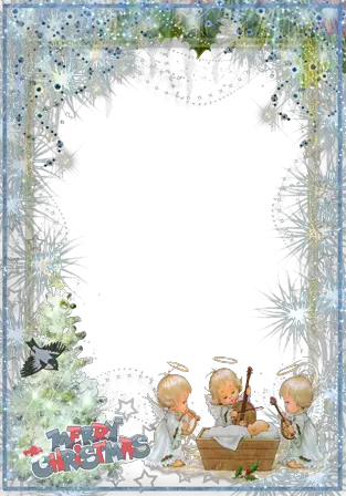 Foto rámeček - Malý andělé píseň pro novorozence