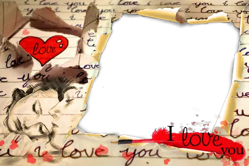 Photo frame - Love letter