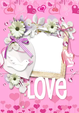 Photo frame - Love is in the air
