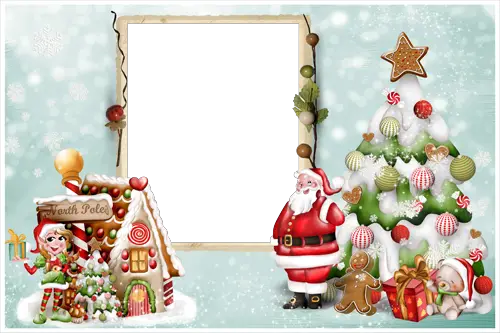Photo frame - On the north pole