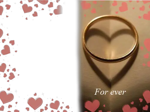 Foto rāmji - Romantisks gredzenu