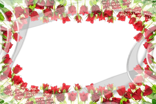 Foto rámeček - Obklopen růžemi
