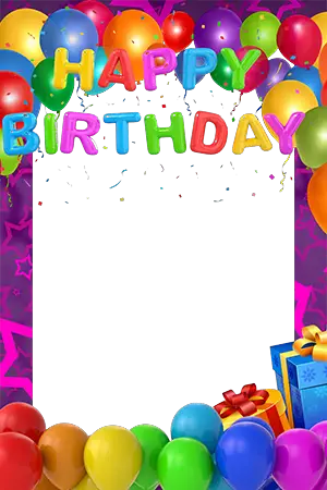 Photo frame - The best birthday party