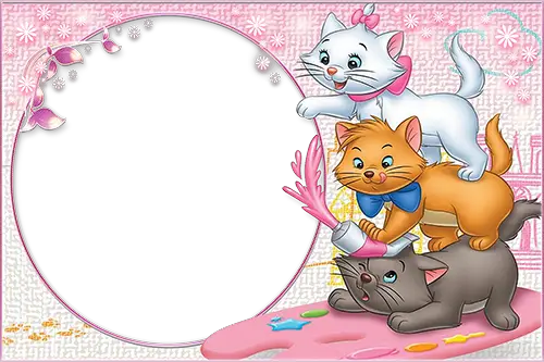 Фоторамка - Three playful kitties