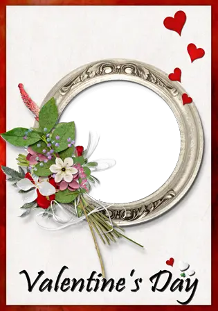 Photo frame - Valentine's day scrap page