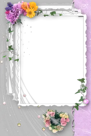 Foto rámeček - Svatební květiny