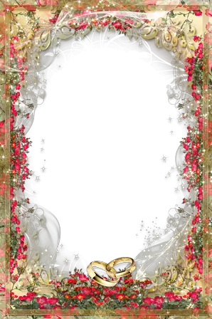 Photo frame - Wedding in roses aroma