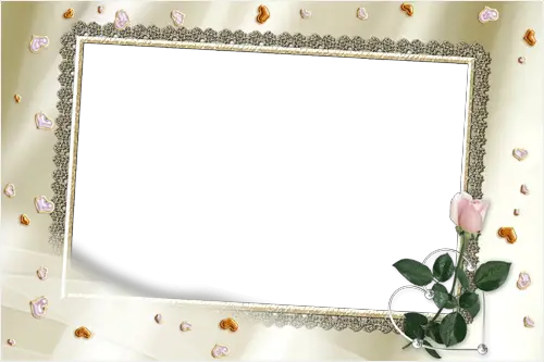 Photo frame - Wedding rose