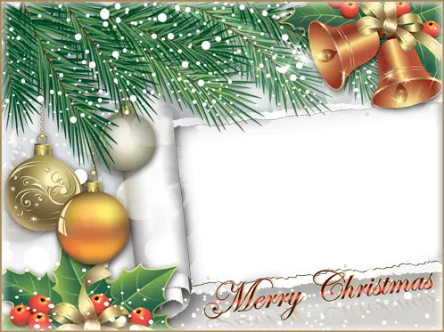 Photo frame - Wish you merry Christmas