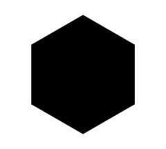 Photo en forme d'hexagone