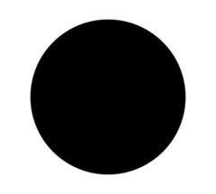 Foto em forma de círculo