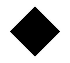 Photo in a shape of rhombus #1