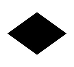 Photo in a shape of rhombus #2