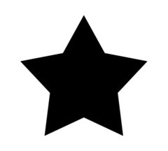 Foto in een vorm van een ster #3